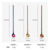 Food grade 304 stainless steel straw spoon creative flower type spoon long -handle stirring tech tea straw spoon color spoon spoon