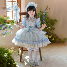 女童爱莎公主裙2026夏儿童超仙洛丽塔生日礼服裙蓬蓬裙网纱连衣裙