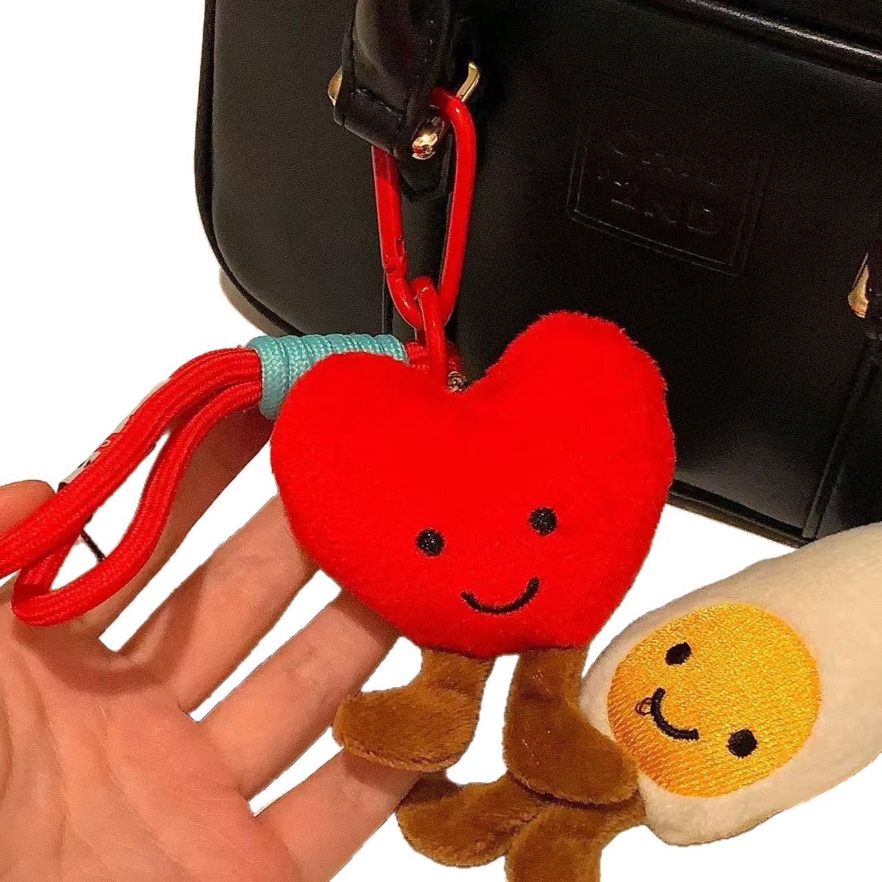 Ins blogger con el mismo lindo muñeca muñeca bolsas colgante suave amor colgante llaver colgante dulce chica colgante