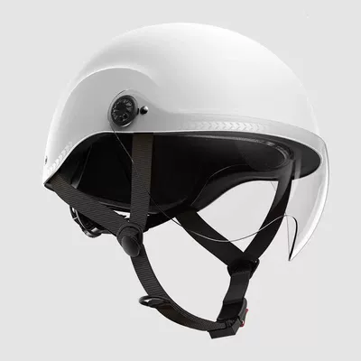 Motorcycle Helmets, Safety Helmets, Motosiklet kaskı (dəbilqə) - new-high-looking-haoyue-white-transparent-short-mirror