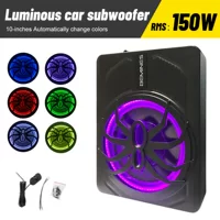 Автомобильный сабвуфер Colorful Light Spider 10inch Активный сабвуфер 12В можно установить под сиденьем