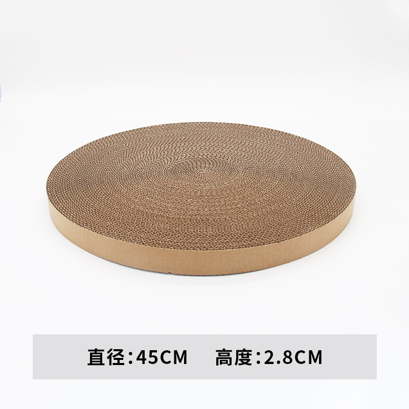 猫抓板窝替换芯圆形耐磨多功能瓦楞纸猫咪玩具猫爪板磨爪器可定|undefined
