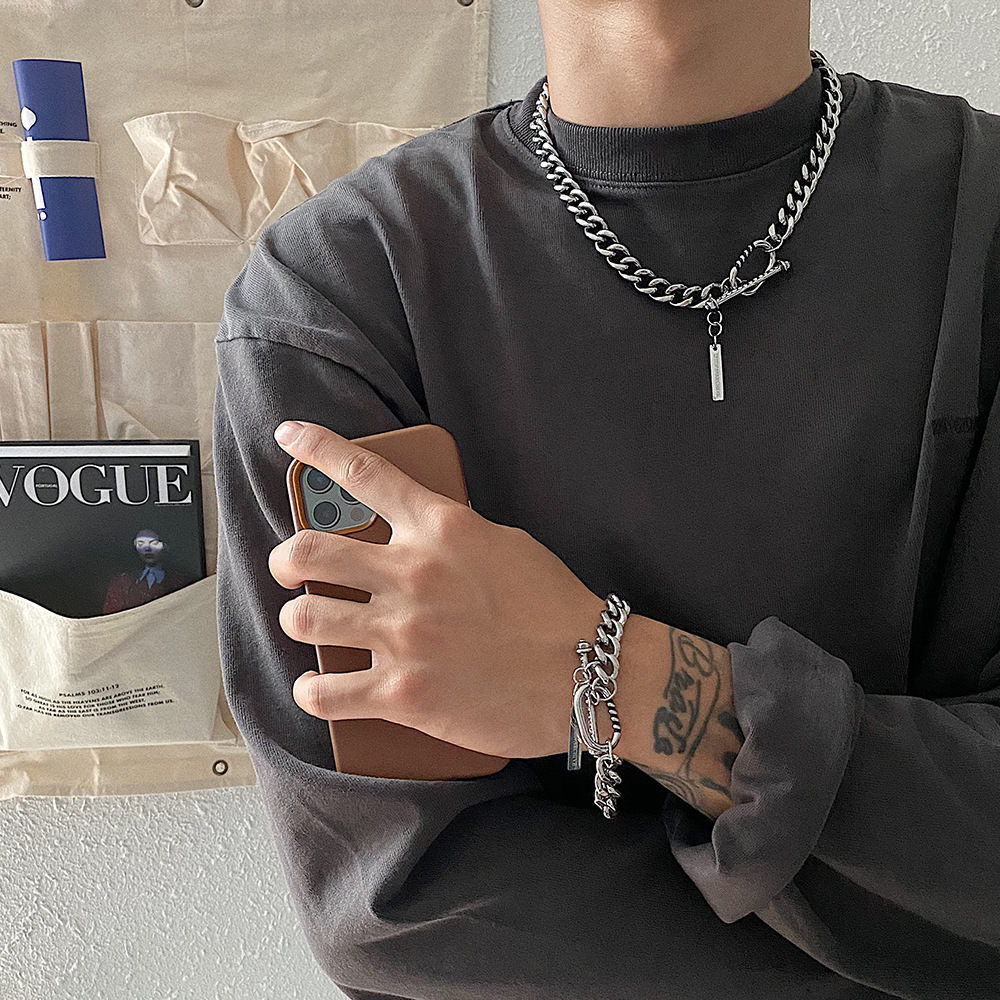 Fashion Geometric Titanium Steel Plating Pendant Necklace 1 Piece