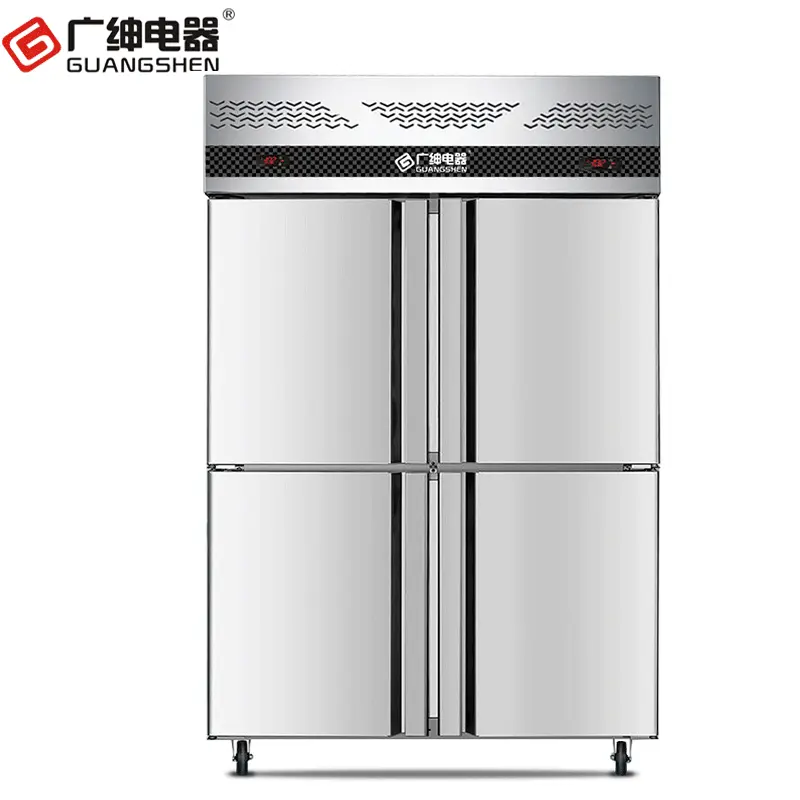 广绅电器冰柜商用冷藏冷冻双温四六门冰箱风冷保鲜柜大容量冷柜