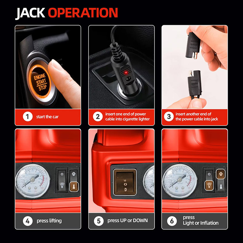 12V Electric 0kg Piece Set 5-Ton Portable Car Tire Changing Tool Exclusively for Ford Focus Mk3 for Cross-Border Sales