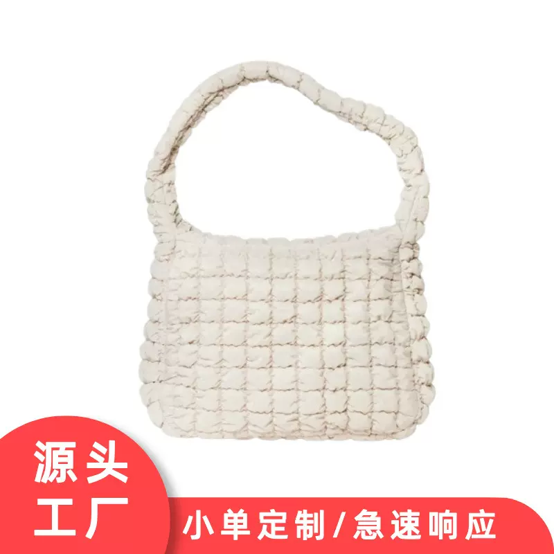 亚马逊跨境褶皱云朵包女新款休闲斜挎通勤包洋气大容量饺子包