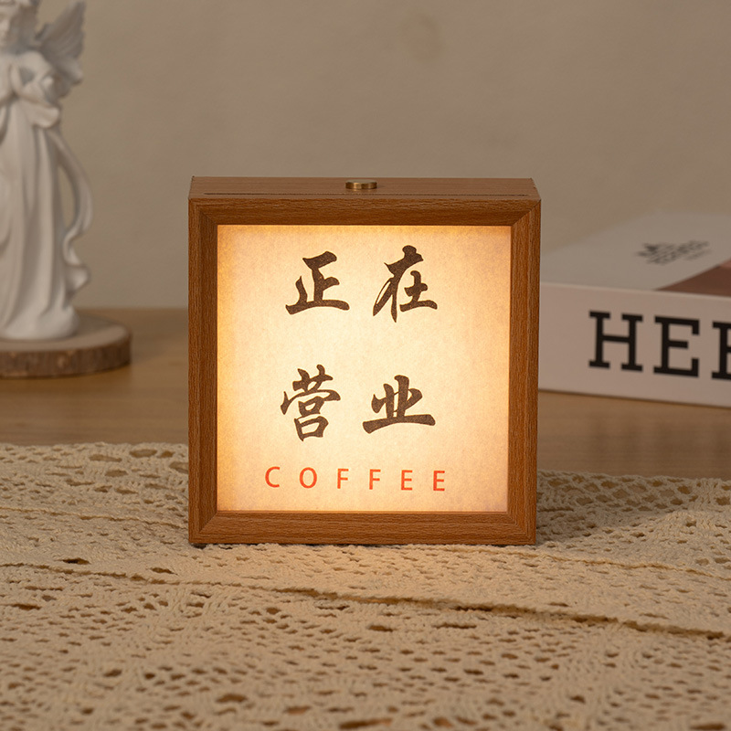 Calligraphy Night Light Unplugged Ins Popular Room Simple Atmosphere Light Rechargeable Desktop Photo Frame Ornament Creative Calligraphy Night Light Unplugged Ins Popular Room Simple Atmosphere Light Rechargeable Desktop Photo Frame Ornament Creative