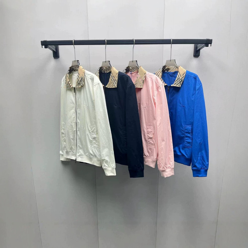 European Station 26 Spring/Summer New Plaid Collar Cotton Flight Jacket for Men and Women, Fashionable Casual Loose Turn-Down Collar Coat
