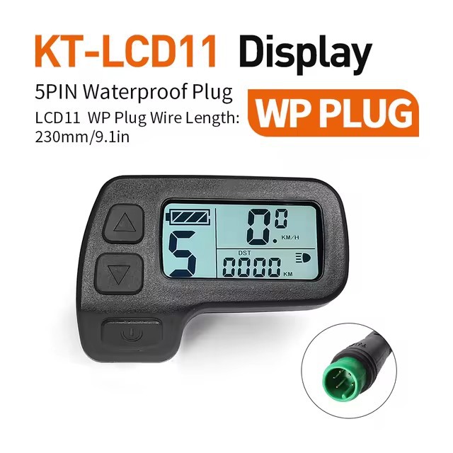 Cross-border hot-selling bicycle modified electric with Quantum KT-LCD11 LCD meter/waterproof connector