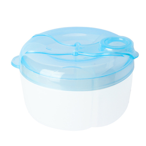 Baby milk powder box three-compartment rotating milk powder compartment baby out portable storage box packing box sealed snack box