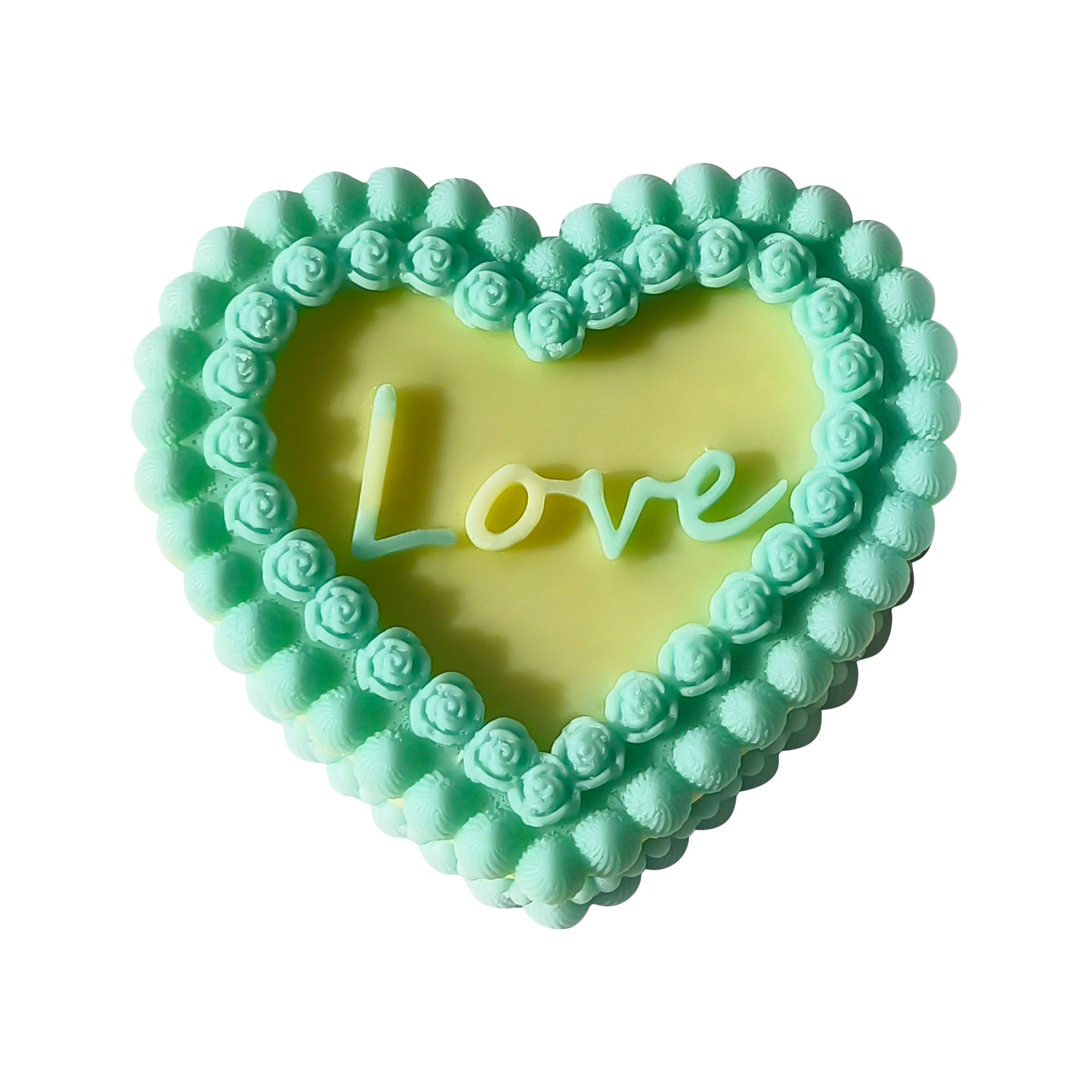 Una variedad de amor decoración simulación pequeña torta de silicona herramienta de molienda mousse de chocolate aromaterapia vela suave molde de silicona