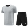 AD07 Gray Shorts Set