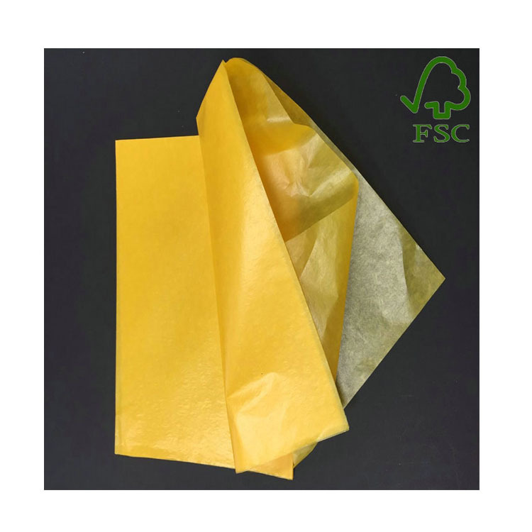 食品包装纸 手表元件垫纸 黄色油光防油蜡光纸 半透明纸及印刷