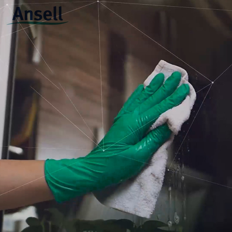 Oil resistant non-slip acid-base waterproof mechanical gloves