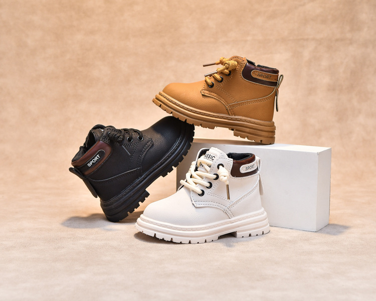 Kindermartinstiefel Aus Leder Für Jungen Und Mädchen Herbst_voghion.com