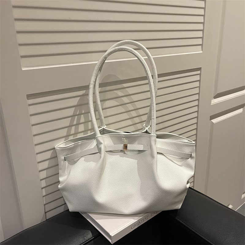 Fashionable Large-Capacity Tote Bag 2025 New Pleated Shoulder Bag Niche Versatile Work and Commute Bag Fashionable Large-Capacity Tote Bag 2025 New Pleated Shoulder Bag Niche Versatile Work and Commute Bag
