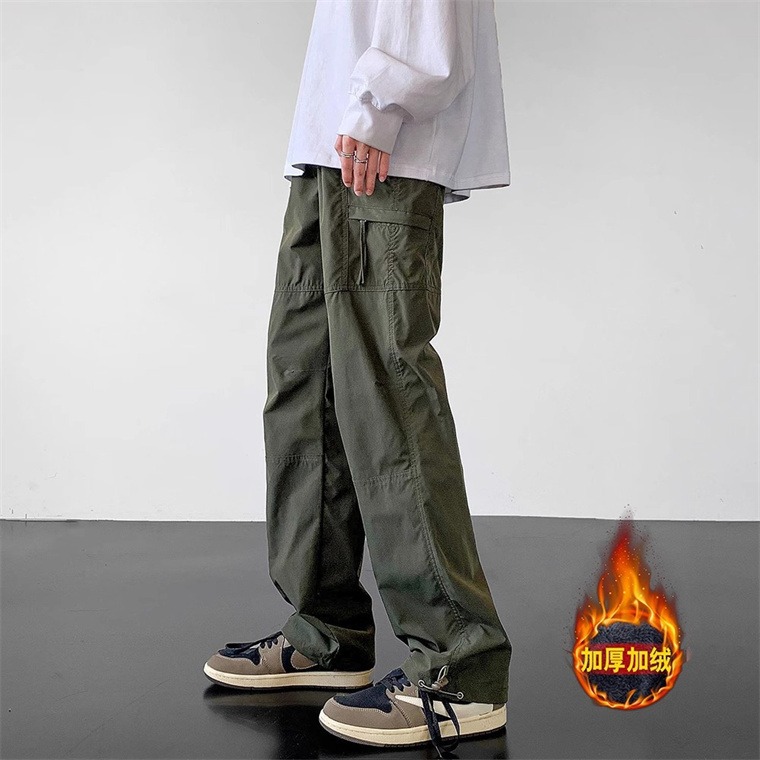 American Style Functional Style Charge Pants Men's Spring and Autumn Quick-drying Drawstring Ankle Pants Outdoor Tooling Hiking Pants