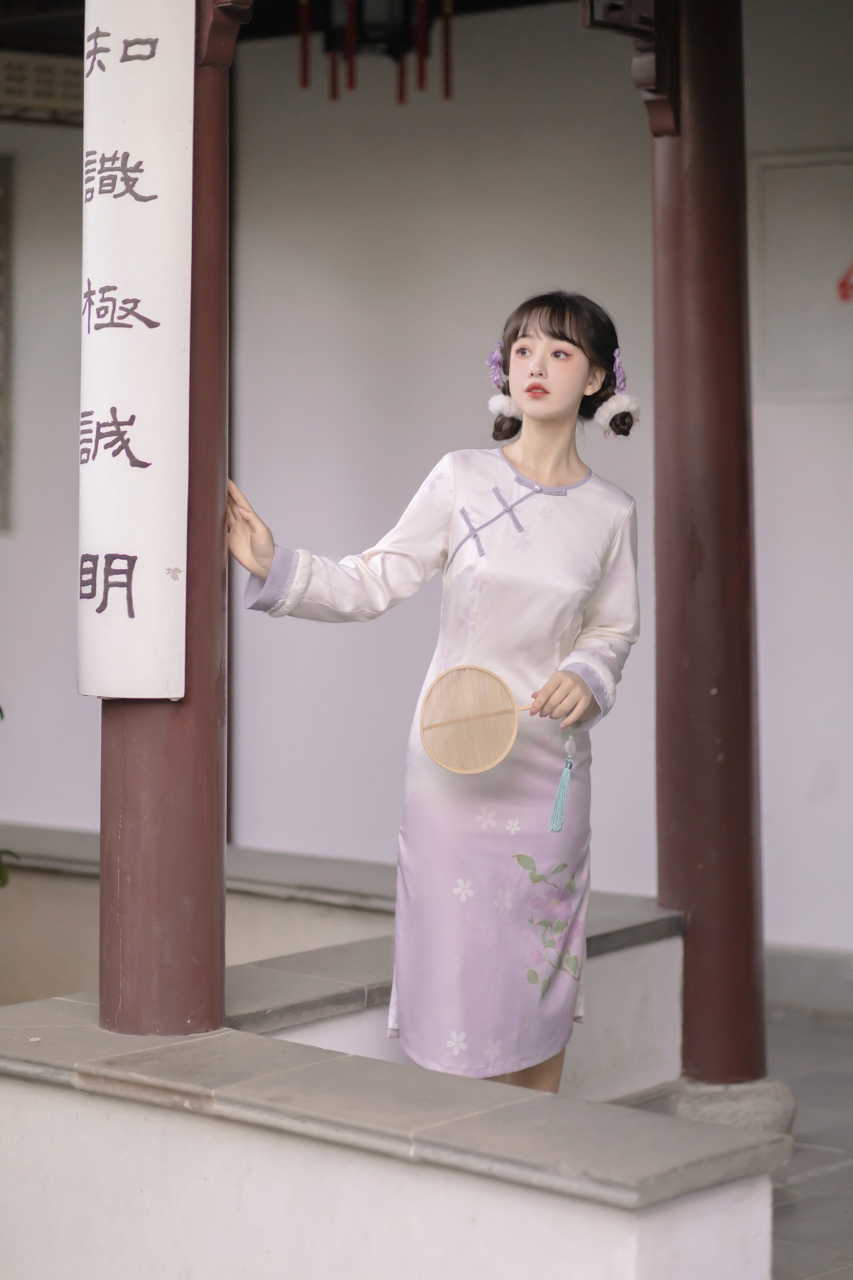 原创设计花信中国风改良汉元素汉服女新中式马甲旗袍套装6699-阿里巴巴