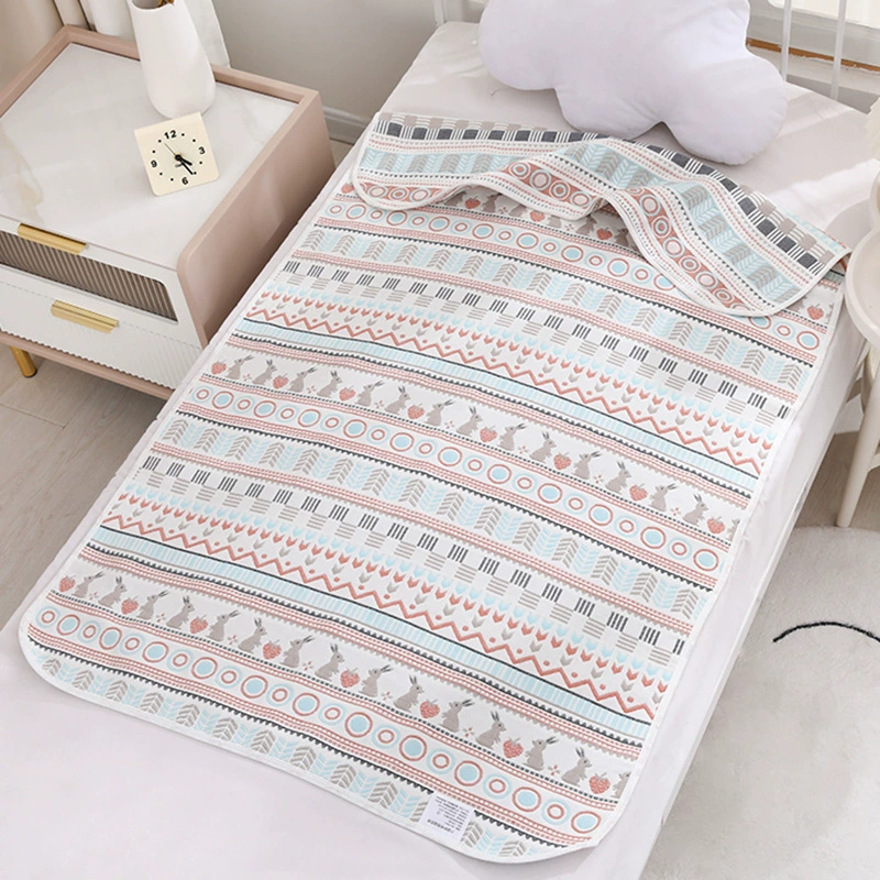 Gauze mat, summer breathable crib, children's cotton mattress for kindergarten