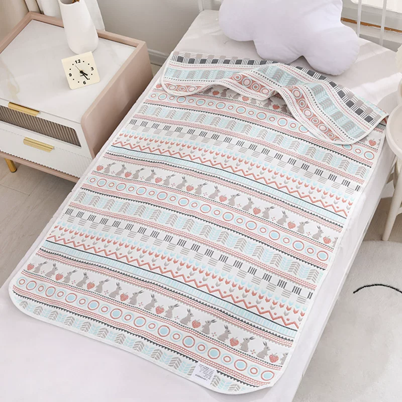 Gauze mat, summer breathable crib, children's cotton mattress for kindergarten