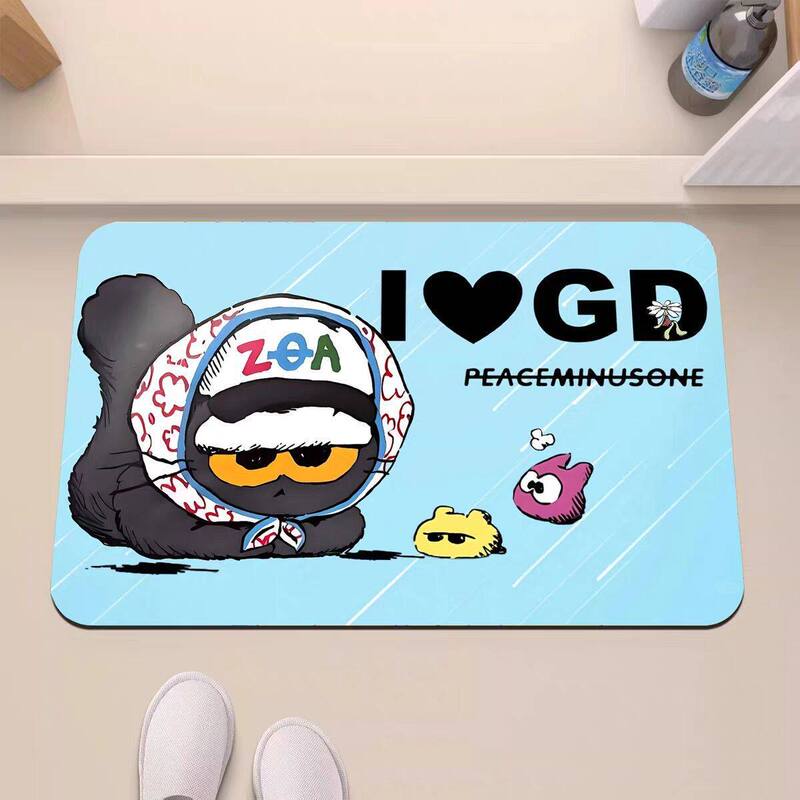 Cartoon Zoa Cat Floor Mat, Cute Dopamine Bathroom Mat, Bathroom Toilet Absorbent Foot Mat, Easy-Care Mat Cartoon Zoa Cat Floor Mat, Cute Dopamine Bathroom Mat, Bathroom Toilet Absorbent Foot Mat, Easy-Care Mat