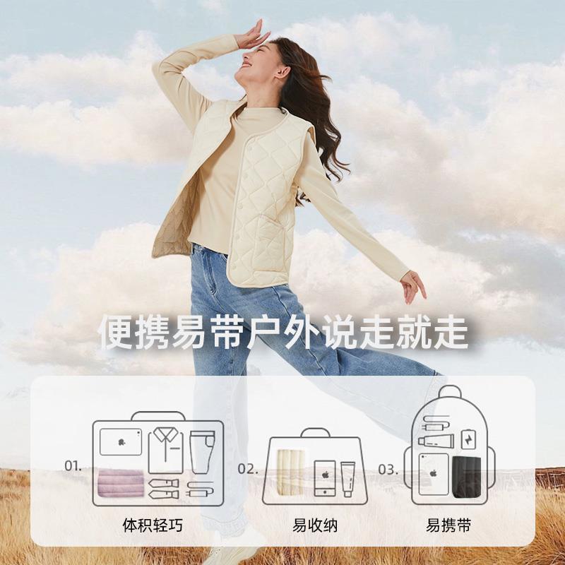 女士冬季保暖羽绒棉马甲女外穿休闲坎肩保暖男女通用背心内穿马夹|undefined