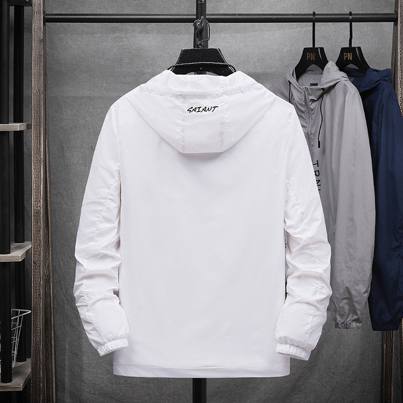 Chaqueta de protección solar de moda nueva chaqueta delgada de hombre de verano al aire libre ventilada ropa de piel anti-UV image 2