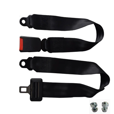 Amusement Equipment Two-Point Safety Belt, Car seat belt - black-welded-14m-screw-set