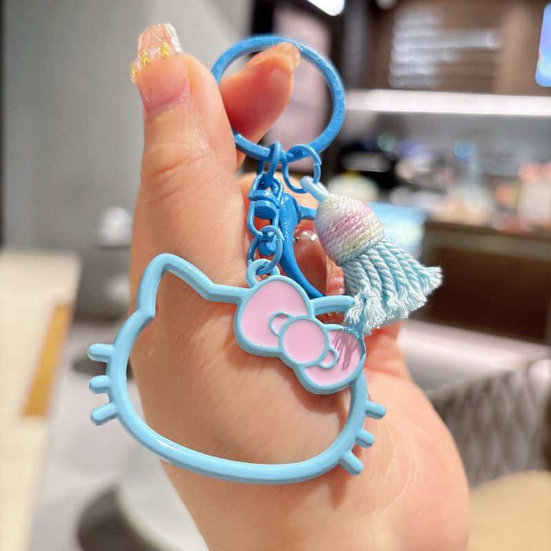 新商品の透かし彫りの子猫の合金の鍵はかわいい漫画の個性のカバンを掛けてDIY自動車のキーチェーンを飾ります。|undefined