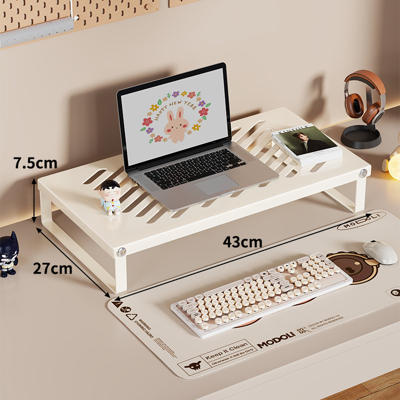 Soporte Elevador para Laptop de Hierro Plegable con Disipación de Calor para Oficina