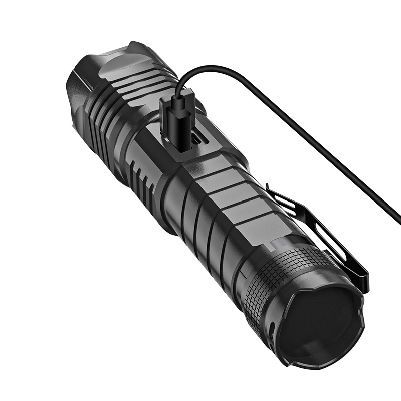 Transfronteriza súper brillante remoto telescópico linterna de enfoque al aire libre camping aventura de pesca linterna de emergencia esencial