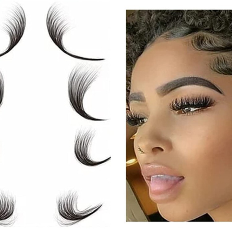 Bangs Tattoo Sticker New Bionic Waterproof Hideline Concealer Sticker Bangs Sideburns Wig Sticker Cross-border Special Approval
