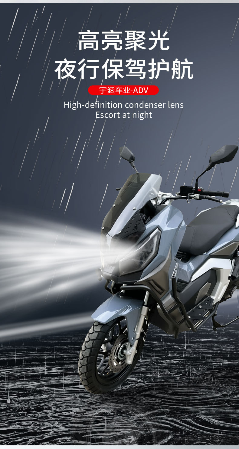 Customized Export Adv Second-Generation Fuel-Powered Motorcycle, Off-Road Motorcycle, Unisex Commuter Scooter, Vietnam
