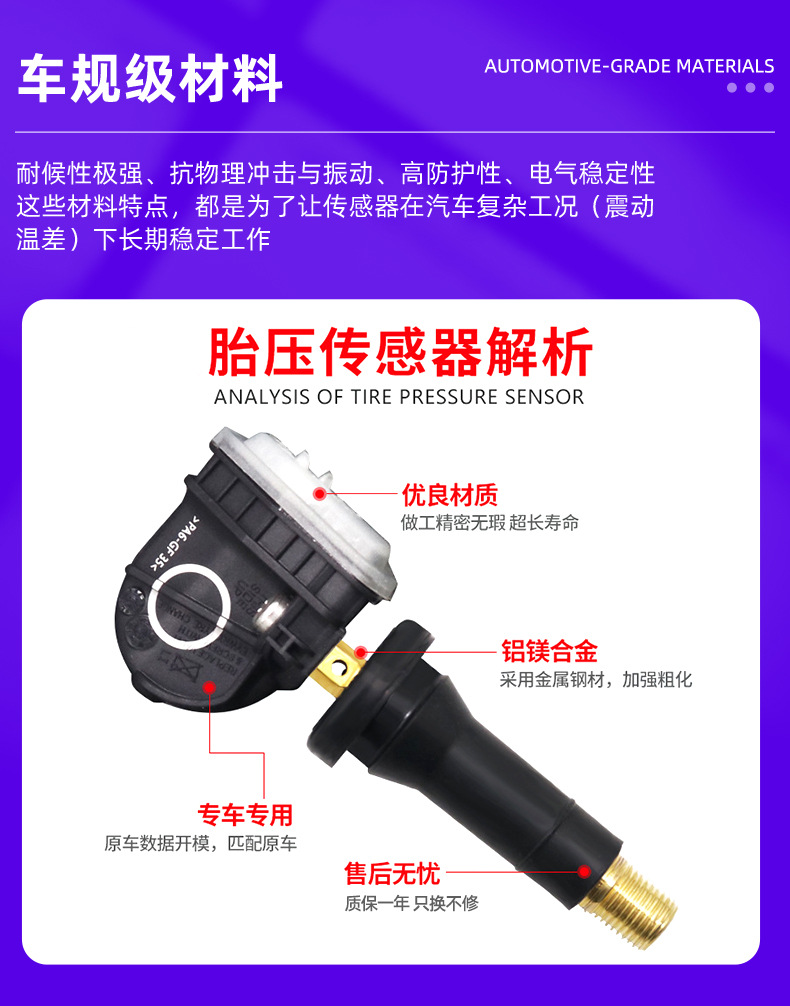 13598772 Tire Pressure Sensor Dedicated Tpms Car Tire Pressure Monitor External Optional Manufacturer