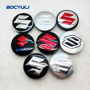 Cross-Border 56mm Suitable for Suzuki Modified Car Hub Cap Universal Personalized Metal Logo Decorative Sticker Hub Center Cap