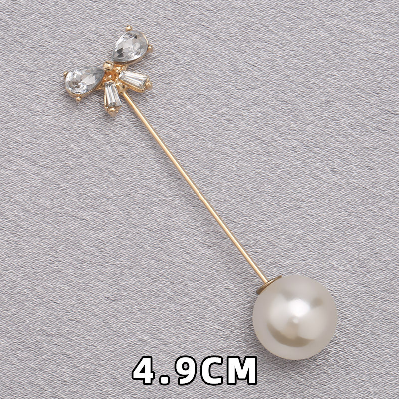 Camisas de perlas, broches de collar, suéter, vestido, cintura fija, broches decorativos simples