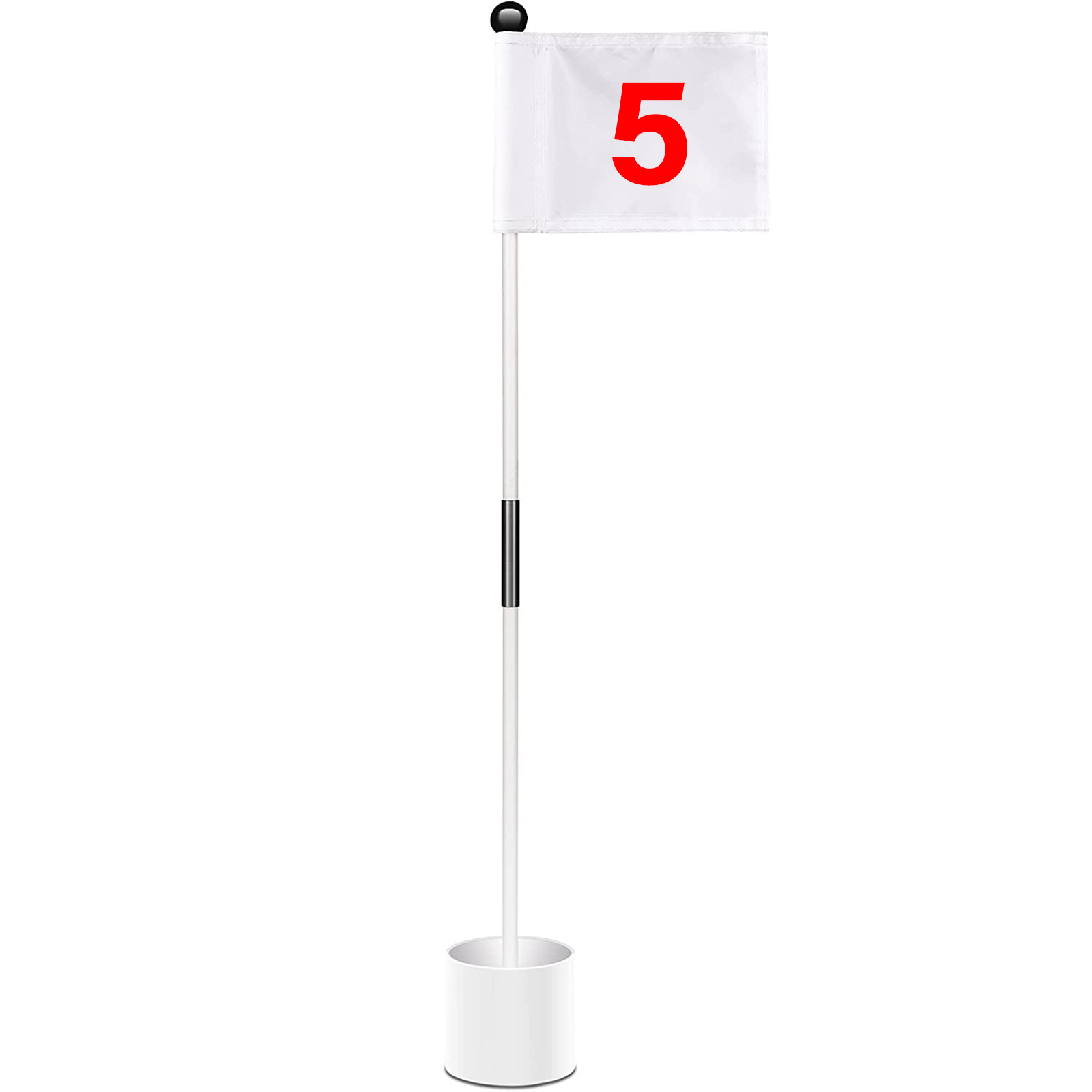 Golf asta taza titular suministros de Golf 4 pulgadas agujero taza rojo/azul/blanco bandera 87cm cubierta de asta