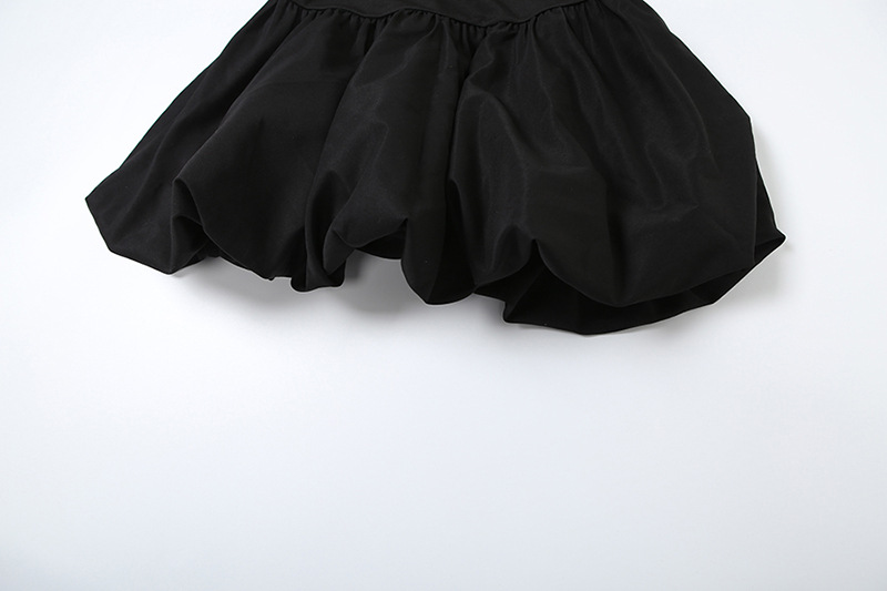 Spring Women Clothing Elegant High Grade Suede Short Sleeve Tube Top Hollow Out Cutout Bubble Splicin