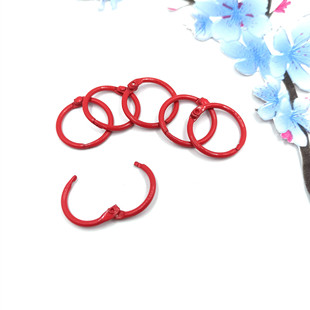 Painted Metal Colorful Book Ring Detachable Desk Calendar Ring Card Ring Notebook Binding Open Loose-Leaf Ring