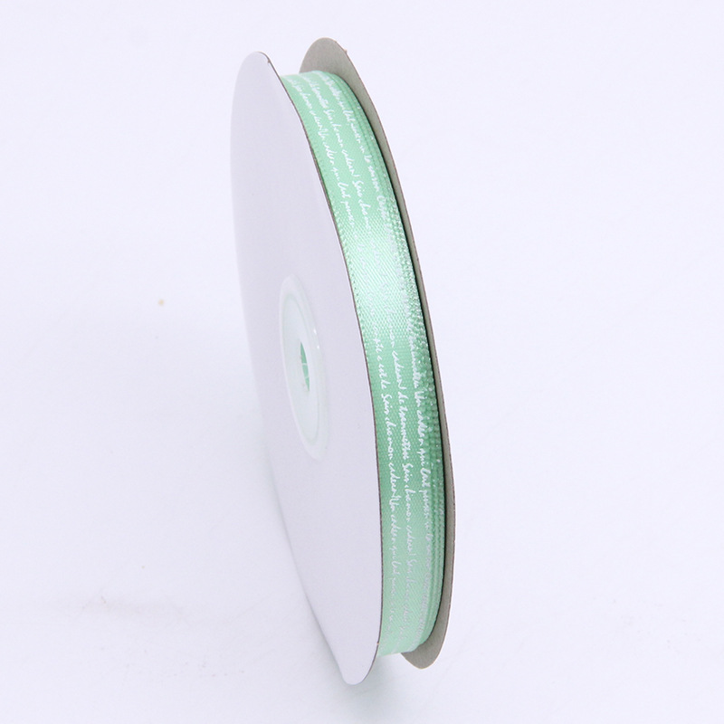 Tianyi Mei 1cm pastel de hornear embalaje cinta Lollipop cinta decorativa impresión inglés carta cinturón de poliéster