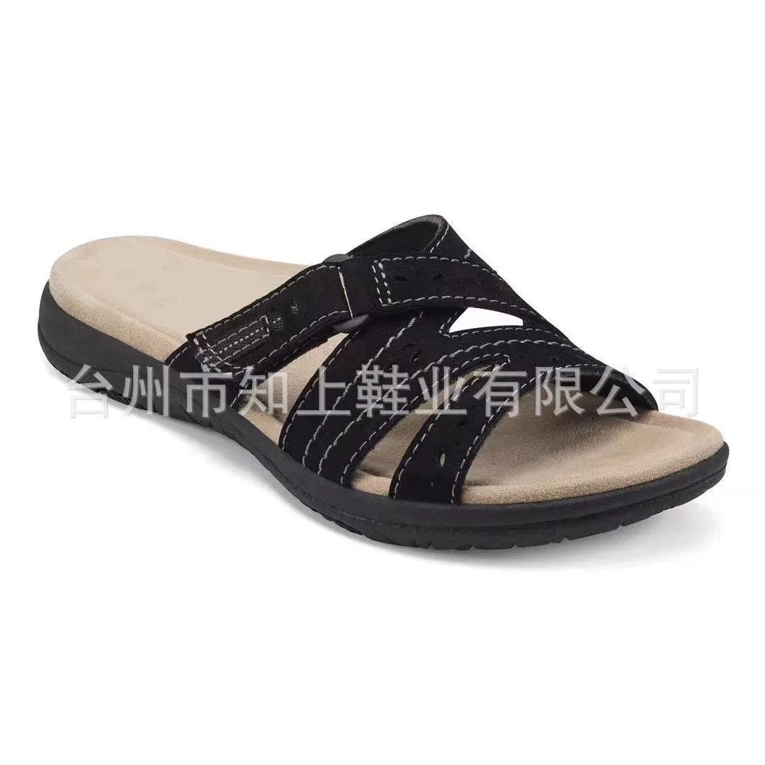 Большие размеры Independent Station 2021 Новые сандалии Женские европейские и американские удобные резные женские тапочки на толстой подошве Сандалии женские Amazon