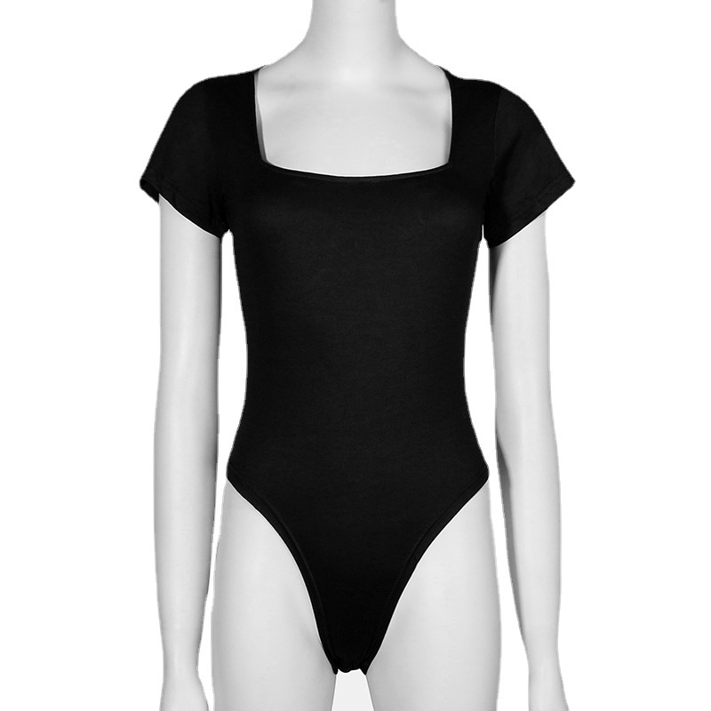 2024 verano Europa y Estados Unidos comercio exterior transfronterizo nueva ropa de mujer sexy delgado de manga corta mono fábrica de mujeres al por mayor