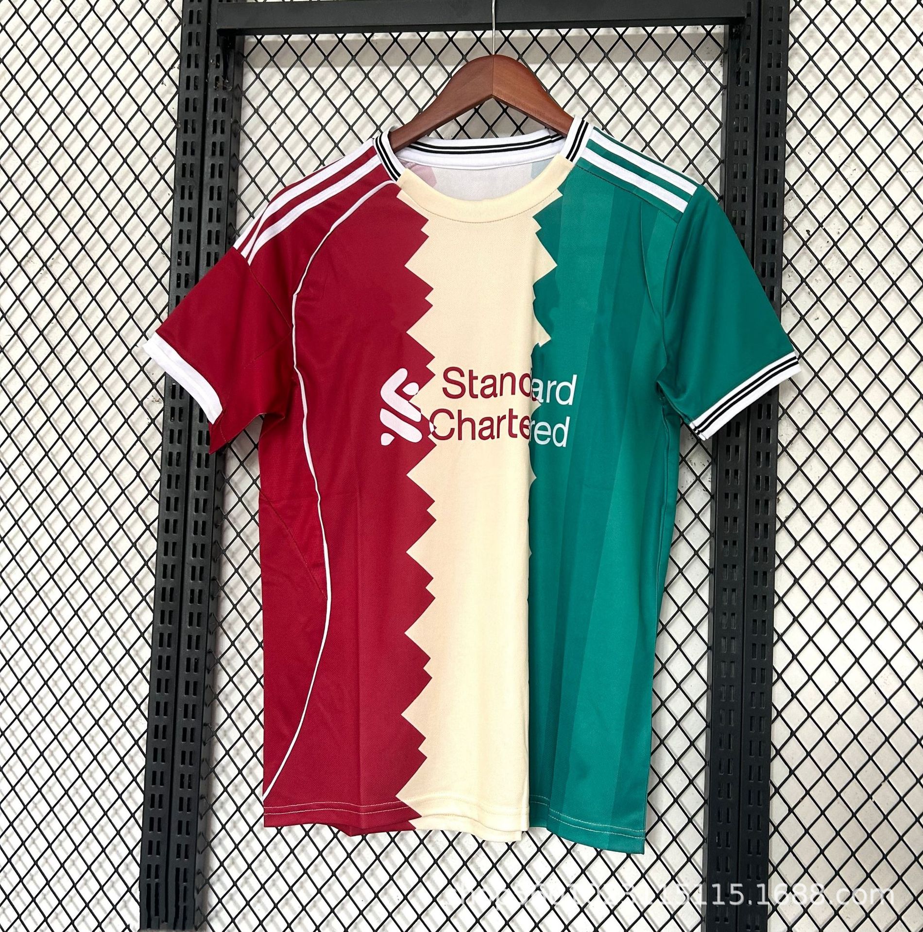 adidas x Liverpool FC 2025/26 Mashup Jersey Red Cream Green
