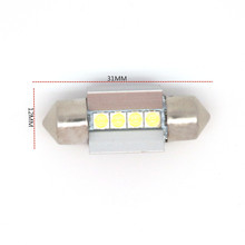 汽车用LED双尖车顶灯牌照灯31MM 4SMD 3030 CANBUS解码阅读灯现货