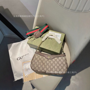 Foreign trade tide bag G mahjong bag shoulder slung chain armpit bag European and American retro gift box letter bag wholesale