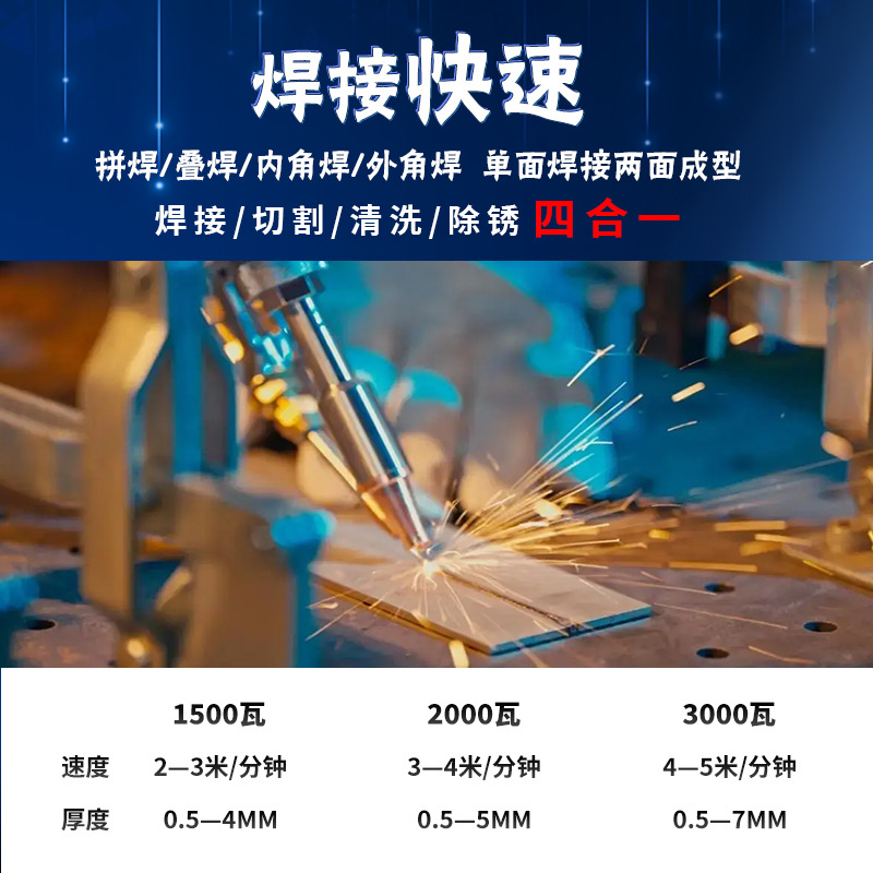 Máquina de soldadura láser de mano, limpieza de soldadura, eliminación de óxido, soldadura de metal, máquina de soldadura láser de mano de grado industrial