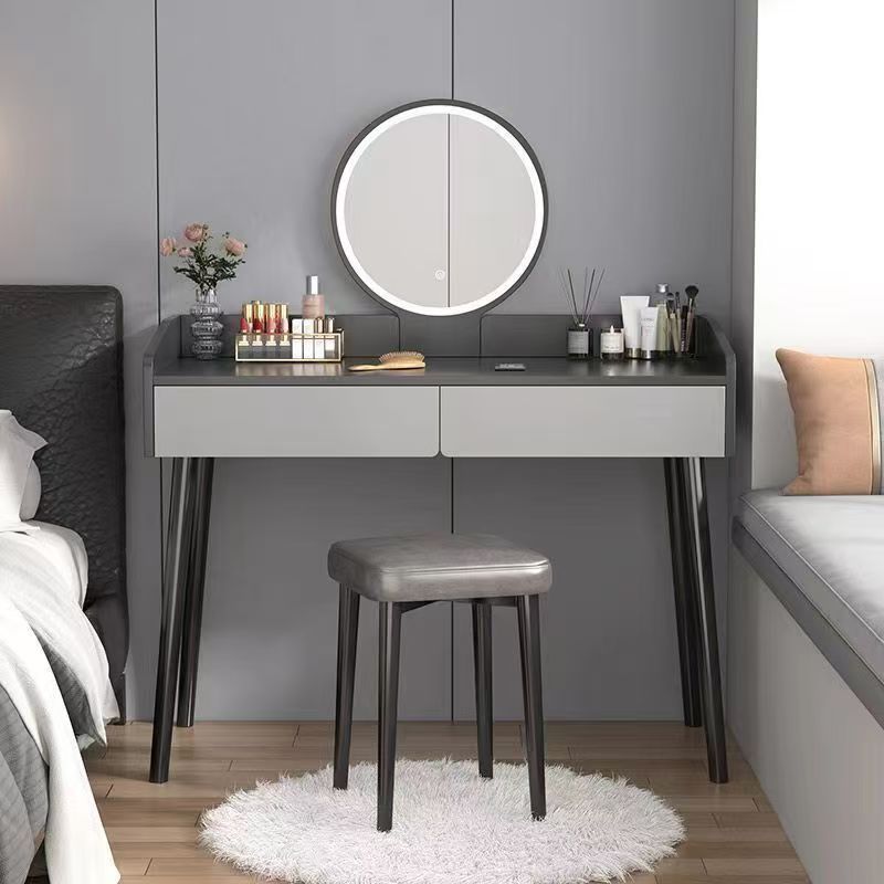 Tocador de viento, habitación de niña, apartamento pequeño, celebridad de Internet, gabinete de maquillaje simple, espejo, mesa de maquillaje, hogar al por mayor