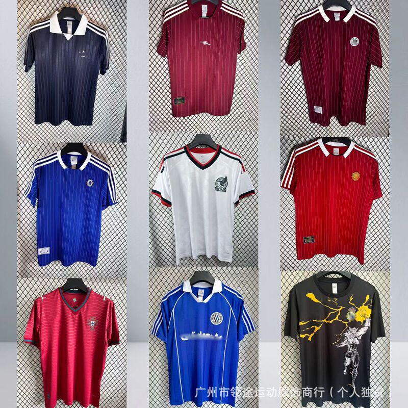 Football Fan Short-Sleeved 2627 Season Retro Cultural Shirt Spain Chelsea Arsenal Liverpool Oasis