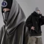 宽松高领连帽男士卫衣