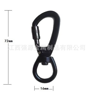 Pet Leash Swivel Spring Hook with Lock Anti-Breakaway Hook Metal Mountaineering Safety Buckle Large Chain Dog Buckle